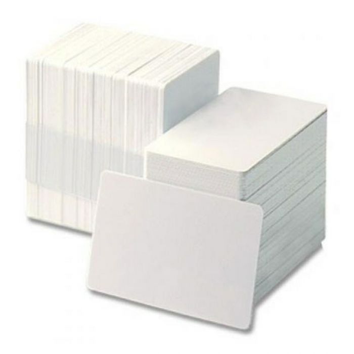 104523210 zebra blank white pvc card 10mil 500box