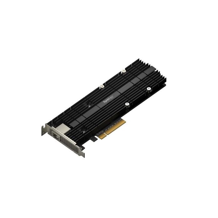 Synology E10M20 T1 tarjeta pcie 3.0 x8 1 puerto de 10g base t y 2 ranuras ssd nvme m.2 2280 22110 todo en uno para acelerar el rendimiento