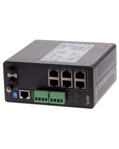 Axis 01633-001 T8504-r Industrial Poe Switch Is A 4-port Managed Poe++ Gigabit In Addition The Equipped With 2 X Rj45 And 2x Sfp Data Ports