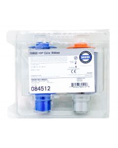 Hid fargo 084512 84512 hdp5600 hdp5000 hdp5000e ymckk full color ribbon with 2 black resin panels 500 images