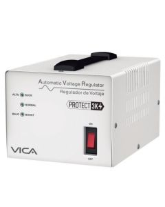 Vica PROTECT 3K regulador de voltaje 4 salidas ac 120 v blanco