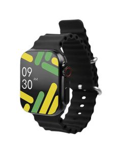 Perfect Choice PC-270171 smart watch citrine con pantalla amoled 1.96 modo deporte/monitor cardiaco/llamadas color negro