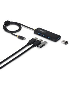 Startech H5C4A-USB-HUB-2 Startech.Com Hub Usb-C De 4 Puertos A - 5 Gbps Concentrador Usb Alimentado Por El Bus Multiplicador Tipo C Plástico Pcr Cable 61Cm Universal Serial Para Laptop