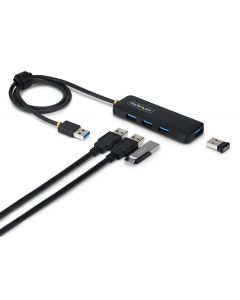 Startech H5A4A-USB-HUB-2 Startech.com hub usb-a de 4 puertos - 5 gbps concentrador usb alimentado por el bus multiplicador plástico pcr cable 61cm universal serial para laptop