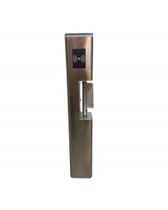 Zkteco SBT2000S - puerta de cortesía bidireccional alto flujo / carril 90 cm alimentación ac 110v acero inoxidable fácil integración con controles acceso facial, palma, lector qr, proximidad y botones.