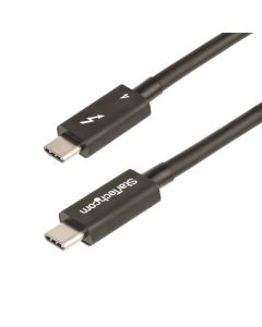 Startech TBLT4MM50CM cable de 0.5m thunderbolt 4 - 40gbps pd 100w video 4k8k con certificación intel compatible usb4thunderbolt 3usb 3.2usb tipo cdisplayport