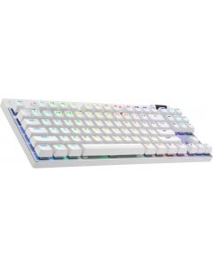 Logitech 920-012143 g pro x tkl keyboard usb + rf wireless bluetooth qwerty english white