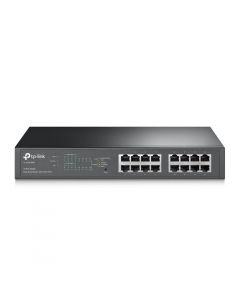 Tp-Link TL-SG1016PE dispositivo de redes gestionado l2 gigabit ethernet (101001000) energía sobre (poe) negro