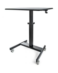 Startech STSCART2 Startech.com escritorio móvil de trabajo pie - mesa ergonómicaportátil con ajuste alturabloqueo estación trabajocarro ajustable ruedas para computadoralaptop profesorestudiante