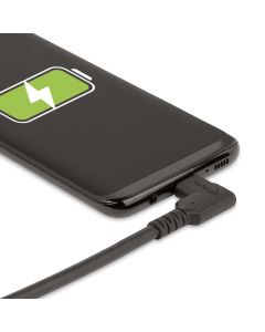 Startech RUSB31CC1MBR Startech.com cable de 1m usb-c resistente acodado a la derecha - usb 3.2 gen 2 (10 gbps) transferencia tipo c dp modo alt 4k 60hz pd 100w usbc 90 grados