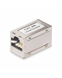 Startech IN-CAT6A-COUPLER-S1 Startech.com acoplador rj45 blindado cat6a - hembra distribución de pines t568b para cables red ethernet unión