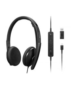 Lenovo 4XD1M45626 audífono y auriculare auriculares alámbrico diadema usb tipo c negro