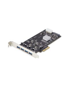 Startech P5Q4A-USB-CARD Startech.com tarjeta pci express de 4 puertos usb-a - pcie usb 3.2 5gbps controladores independientes hub interno windowsmacoslinux