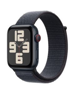 Apple MXG33CL/A watch se smart - 44mm case height 38mm width media noche color tinta band aluminio material lan inalámbrica lte, umts sensor óptico de pulso cardíaco, compás digital