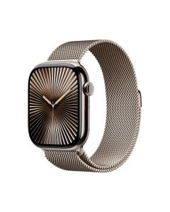 Apple MWXF3AM/A watch series 10 smart - 42mm case height 36mm width natural color band titanio material lan inalámbrica lte, umts sensor eléctrico de frecuencia cardíaca, del oxímetro pulso, óptico pulso cardíaco, temperatura