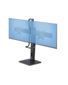 Startech 2MC1S-MONITOR-STAND Startech.com soporte de escritorio travesaño para dos monitores 27 pulgadas - capacidad 12kg vesa 75x75 o 100x100 ajustable