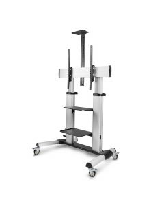 Startech 1110C-MOBILE-TV-CART Startech.com carrito soporte móvil con ruedas para tv de pantalla plana 60 a 100 pulgadas o 100kg - rodante ajustable en altura televisor lcd