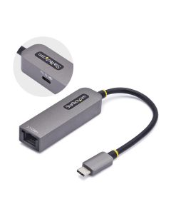 Startech 2GPD3-USB-C-ETHERNET Startech.com adaptador de red usb tipo c a ethernet - externo usb-c rj45 2.51gb nbase-t 3.1 entrega alimentación pd 100w paso compatible con thunderbolt winmac