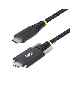 Startech S2CEPR3M-USBSL-CABLE Startech.com cable cargador usb-c de 3m - tornillos laterales fijación usb tipo c carga epr 240w (5a) 2.0 resistente con recubrimiento silicona usb-if