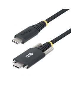 Startech S2CEPR2M-USBSL-CABLE Startech.com cable cargador usb-c de 2m - tornillos laterales fijación usb tipo c carga epr 240w (5a) 2.0 resistente con recubrimiento silicona usb-if