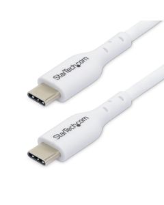 Startech USB2CC2MNCWHE Startech.com cable de carga usb-c blanco 2m - ucb tipo c para laptop pd 60w 3a transferencia datos usb 2.0 macho a