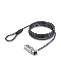 Startech SNANOC4D-LAPTOP-LOCK Startech.com cable de seguridad 1,5m con candado delgado compatible nano combinación para laptop - antirrobo 4 dígitos