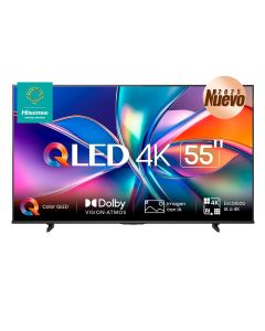 Hisense 55QD6QV smart led-lcd tv 2025 139.7cm - 4k uhdtv hig dynamic range (alto rango dinámico, hdr) dolby vision, hdr10+ led quantum dot retroiluminación alexa soportado disney+, hbo, paramount+, netflix 3840 x 2160 resolución