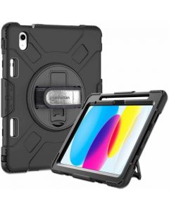 Manhattan 996501 funda protectora de uso rudo para ipad® 10.9in (10 gen) - amortiguador, resistente a golpes, caídas, impactos, protector pantalla los arañazos policarbonato, silicona, poliuretano