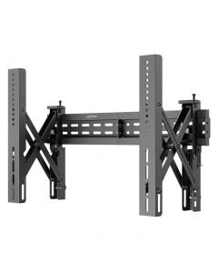 Manhattan 462655 soporte para videowall de 37 a 70 con sistema pop-out, soporta una pantalla hasta kg (154 lbs.), bloqueo antirrobo, se extiende 220 mm (8.7 pulg.), ajustes nivel y laterales alineación perfecta, negro