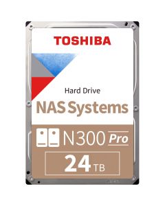 Toshiba HDWG82EXZSTB 24tb n300 pro 7200 rpm sata iii 3.5 internal nas hdd