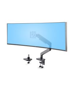 Startech H1M1AG1-MONITOR-ARM Startech.com soporte vesa de escritorio para monitor curvo 49 ultraancho 32:9 - brazo con grommetmordaza base ajuste sin herramientas capacidad 20kg
