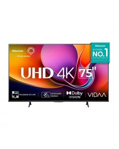 Hisense 75A65NV pantalla de 75 puldadas led, vidaa tv, native refresh 60hz, 4k, 3840*2160, alexa/google smart home/airplay/apple homekit/miracast