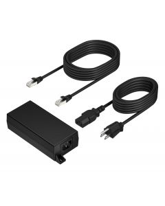 Poly B5NH6AA#ABM b5nh6aa poe++ 65w 2.5g adapter with 3.66m cat6a cable and power cord adaptador e inversor de corriente interior negro