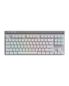Logitech 920-012535 g g515 lightspeed tkl teclado gaming - con cable/inalámbrico conectividad usb tipo a interfaz rgb led blanco mecánico llave de contacto bluetooth