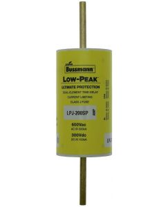 Bussmann LPJ-200SP Eaton Series Class J Fuse, Lpj, Time-Delay, Dual-Element Current Limiting 200 A, Non-Idicating Interrupting Rating Of 300 Ka At 600 Vac And 100 Vdc