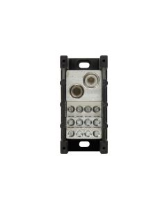 Bussmann 16377-1 eaton series power distribution block, 600 vac, vdc, 570 a, single-pole, sccr: 10 ka, black, molded thermoplastic base, tin-plated aluminum connector