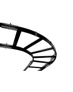 Chatsworth 10822-712 cable runway e-bend; 12"w x 1.5"h 27"l; black; capacity - 947