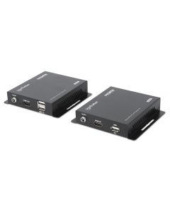 Manhattan 208413 extensor de audiovideo transmisor y receptor av negro
