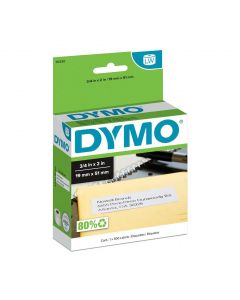 Dymo 30330 Dymo, consumables, direct thermal paper return address labels, .75"(19mm) x 2"(51mm), white, for use in labelwriter printers, permanent adhesive, 500 per roll, 1 roll case, priced case