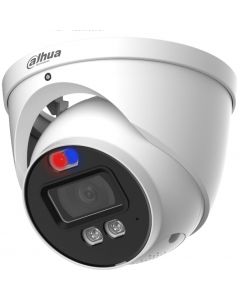 Dahua DH-HAC-ME1239HN-A-PV hac-me1239hn-a-pv - cámara domo tioc de 2 megapixeles/ disuasion activa luz roja y azul/  lente 3.6 mm/ super adapt/ microfono altavoz integrados/ 40 metros iluminación (ir cálida)/ metalica/ ip67/