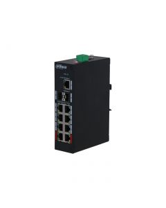 Dahua DH-PFS3211-8GT-120 technology poe dispositivo de redes no administrado gigabit ethernet (101001000) energía sobre (poe) negro