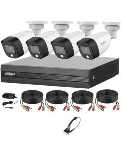 Dahua DH-KIT/XVR1B04-I/4-HFW1239CN-A-LED-0280B fullcolorkit-a - kit de 4 canales full color 2 mp con audio y dvr cooper-i wizsense. incluye cámaras micrófono integrado. sistema más 1 ip smd plus. accesorios búsqueda humanos ia.