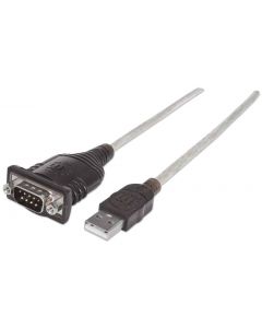 Manhattan 151849 Convertidor Usb A Serial Db9m 18 Mts 115 Kbps