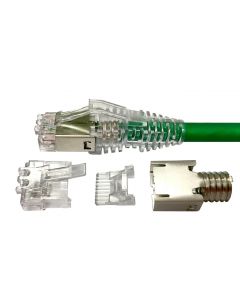 Systimax 6-2111984-3 Modular Plug Kit, category 6A, shielded, 8-position, 5.7  7.0 mm max cable jack OD, 100/bag