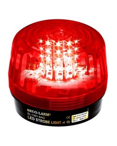 Seco-Larm SL-1301-SAQ/R sl1301saqr -  luz estroboscópica led alámbrica con sirena incluida de 100 db 6-12vdc, roja compatible ihorn / risco dsc bosch