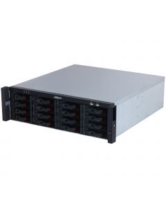 Dahua DHI-NVR616H-128-XI  nvr wizmind de 128 canales con 2u 16hdd 1024 mbps y raid. ofrece detección facial, protección perimetral, smd plus e ia avanzada por cámara.