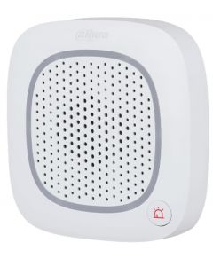 Dahua DHI-ARA14-W2 DHI-ARA14-W2- sirena intercom inalámbrica con audio bidireccional y múltiples sonidos (fuego, intrusión, pánico, médica más). compatible únicamente hub 2. soporta botón de pánico para mayor seguridad control.