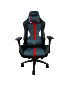 Game Factor CGC650 RD silla para videojuegos universal juegos asiento acolchado negro, rojo
