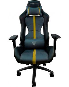 Game Factor CGC650 YE silla universal para juegos asiento acolchado negro, amarillo
