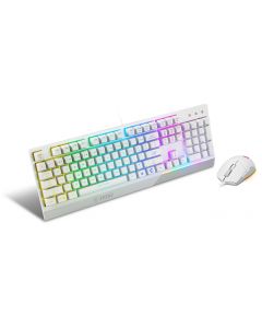 Msi VIGOR GK30 COMBO WHITE US teclado ratón incluido usb qwerty italiano blanco